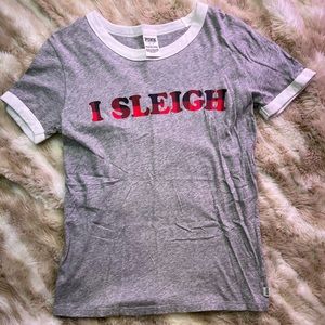 Victoria’s Secret Pink “I sleigh” tee